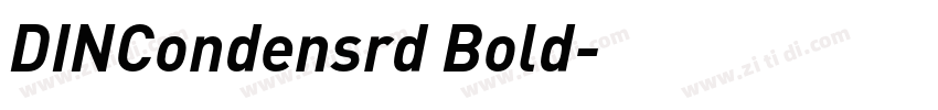 DINCondensrd Bold字体转换